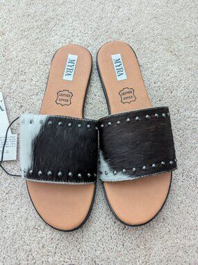 NWT - Myra Cowhide Sandals - 8M